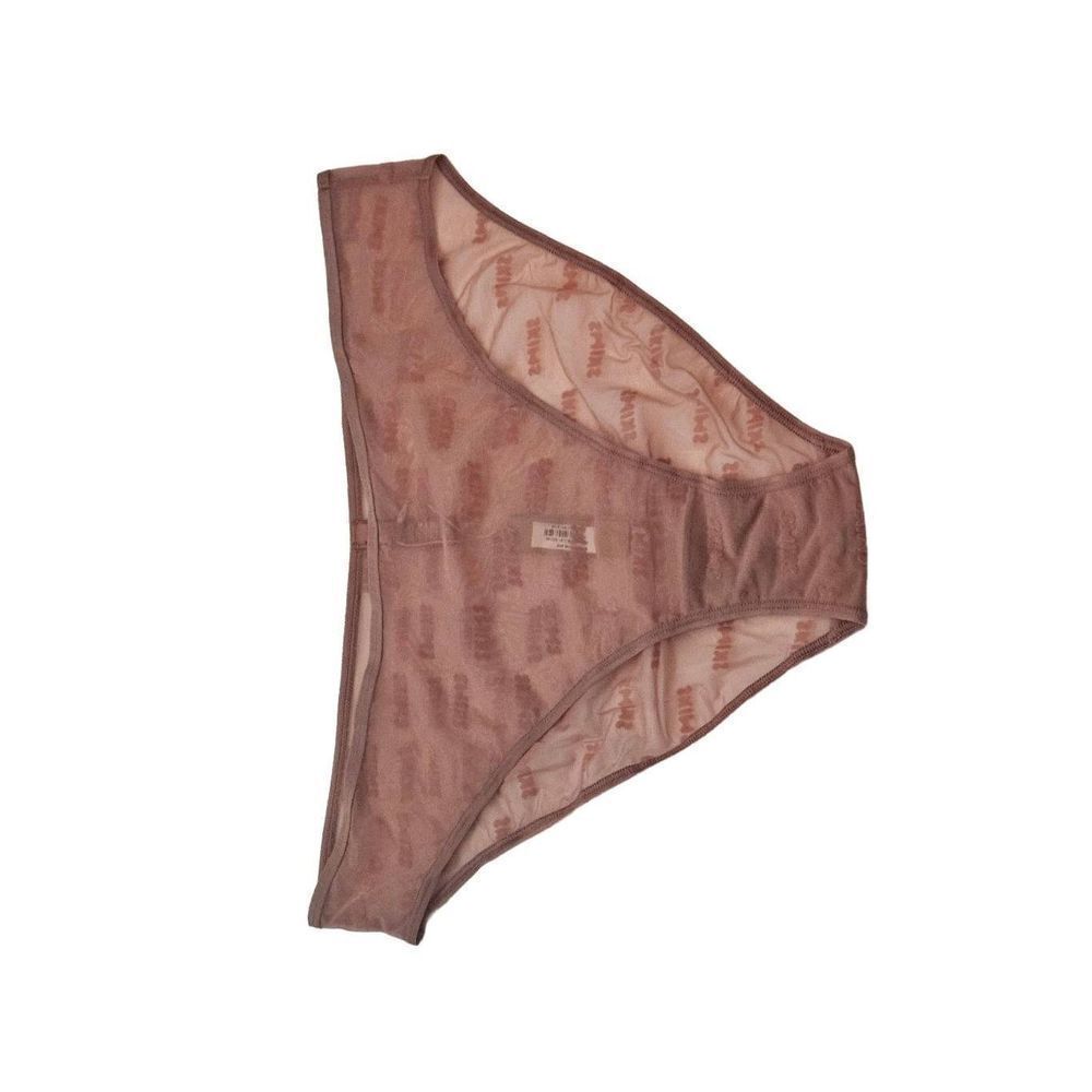 Skims flocked logo panty Nwt
